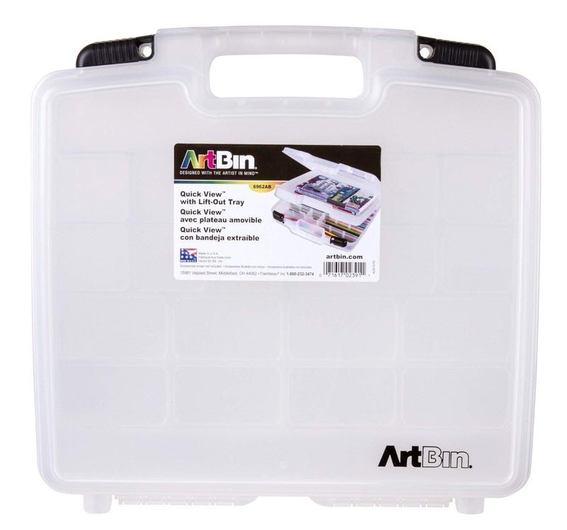Artbin Quick View Deep Base Carrying Case-15x3.25x14.375 Translucent - Image 2